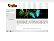 Tablet Screenshot of creoz.co.uk